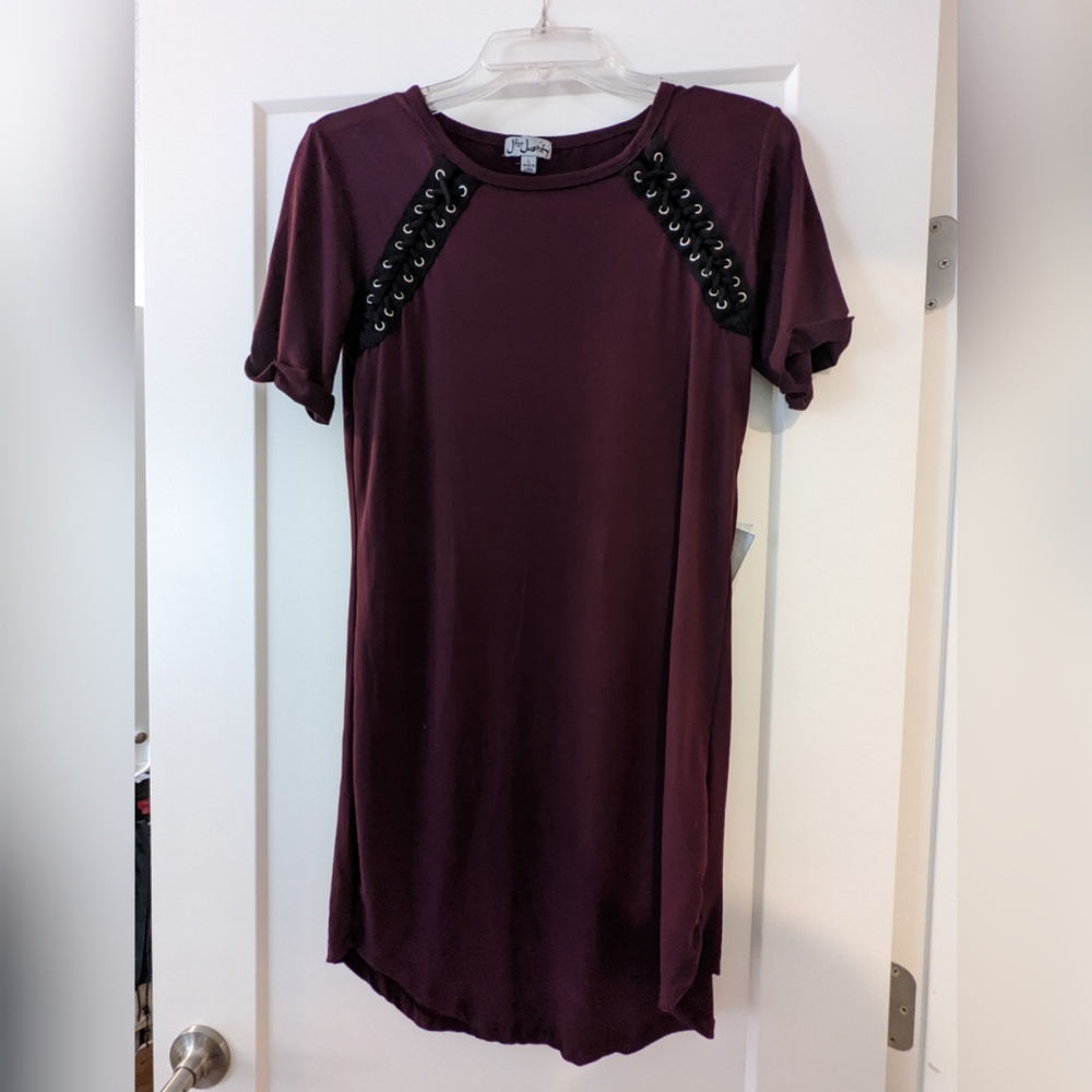 J for Justify Dark Plum Dress